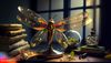 Firefly_Fireflymade_of_glass_dark_background_jar_leaves_insects_books_antiques_compass_telescope_hourglass_desk_chair_map_window_and_moon._photo_3065_1.jpg