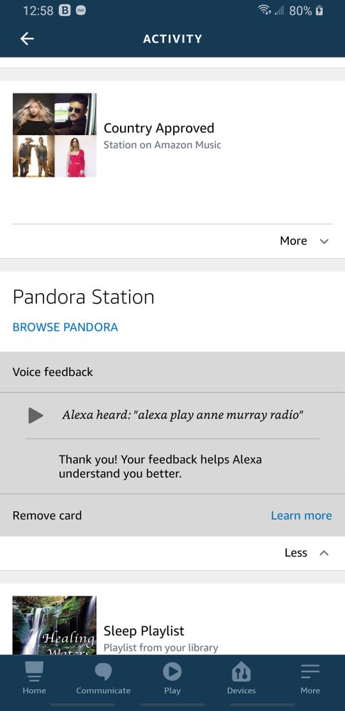 Browse Pandora in Alexa