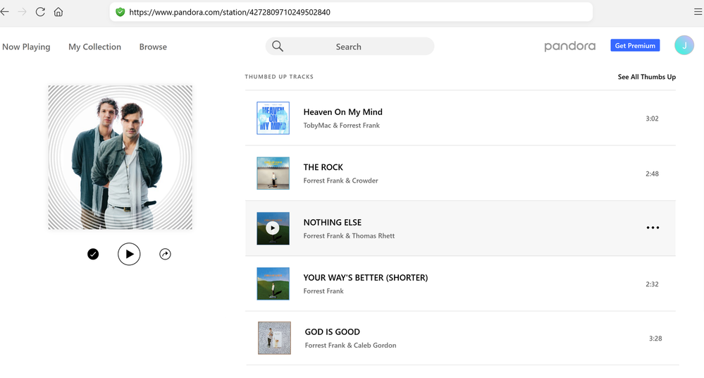 Pandora rated thumbs up -I rated thumbs down 9 17 2025-1
