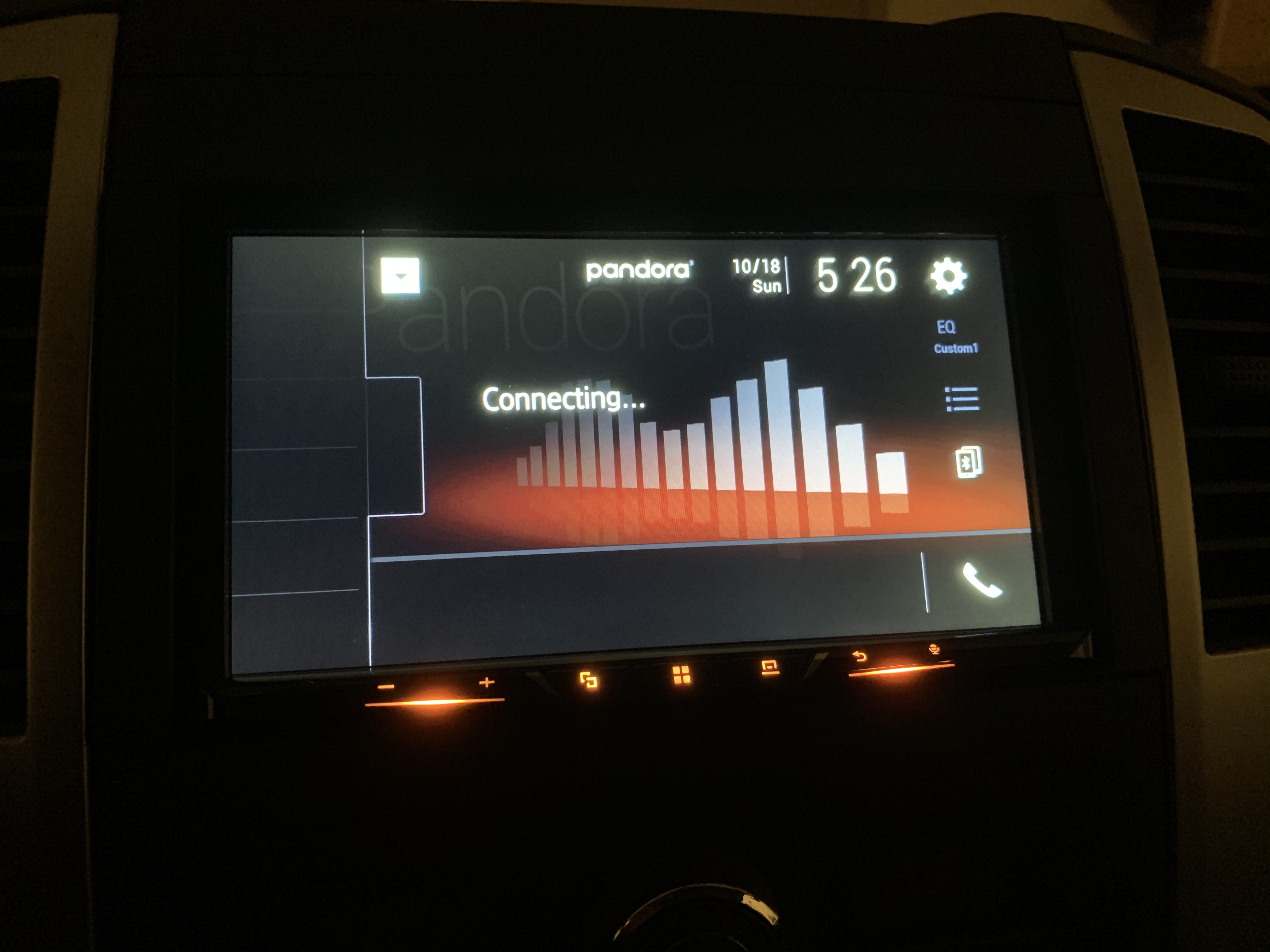 streaming pandora in my car