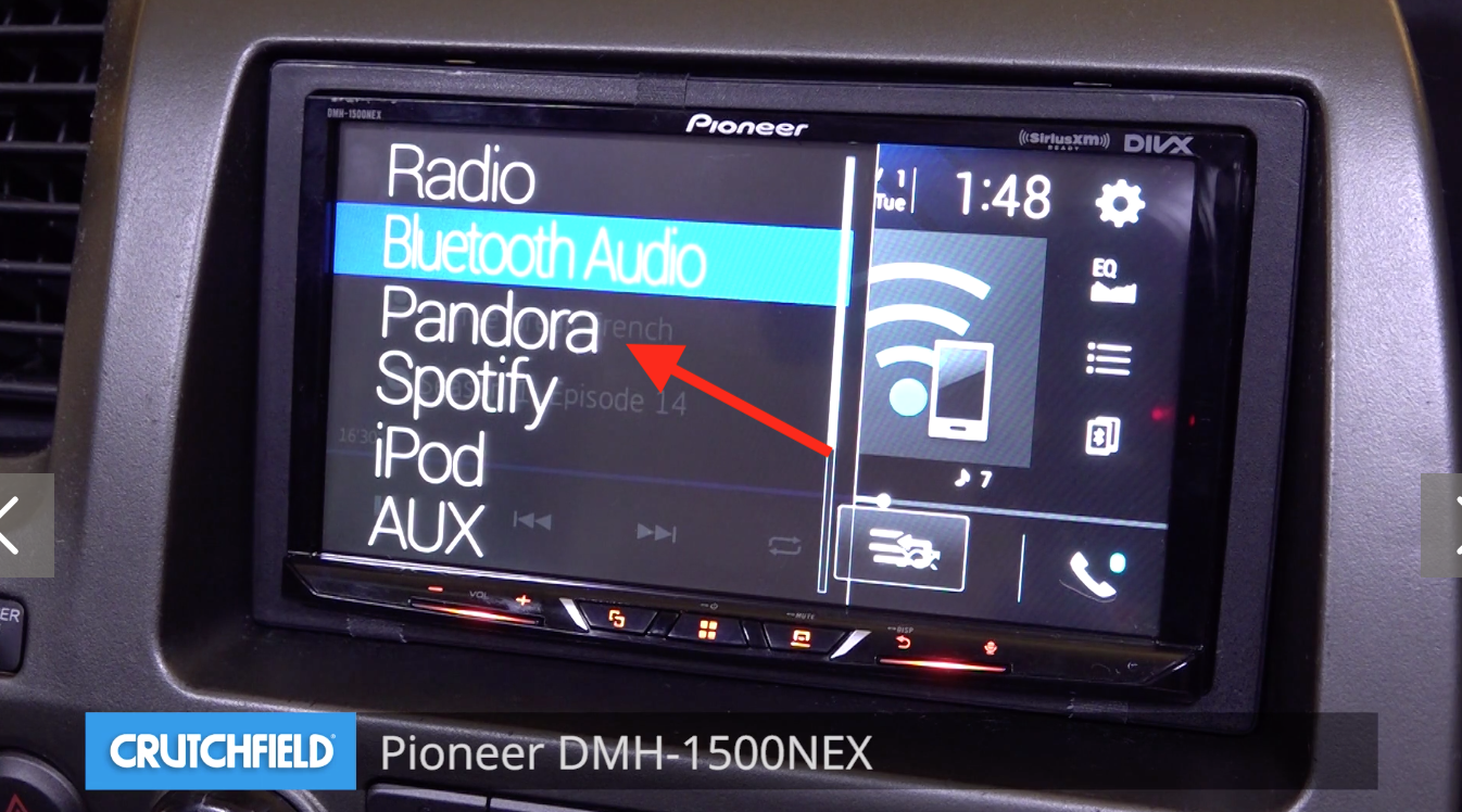 streaming pandora in my car