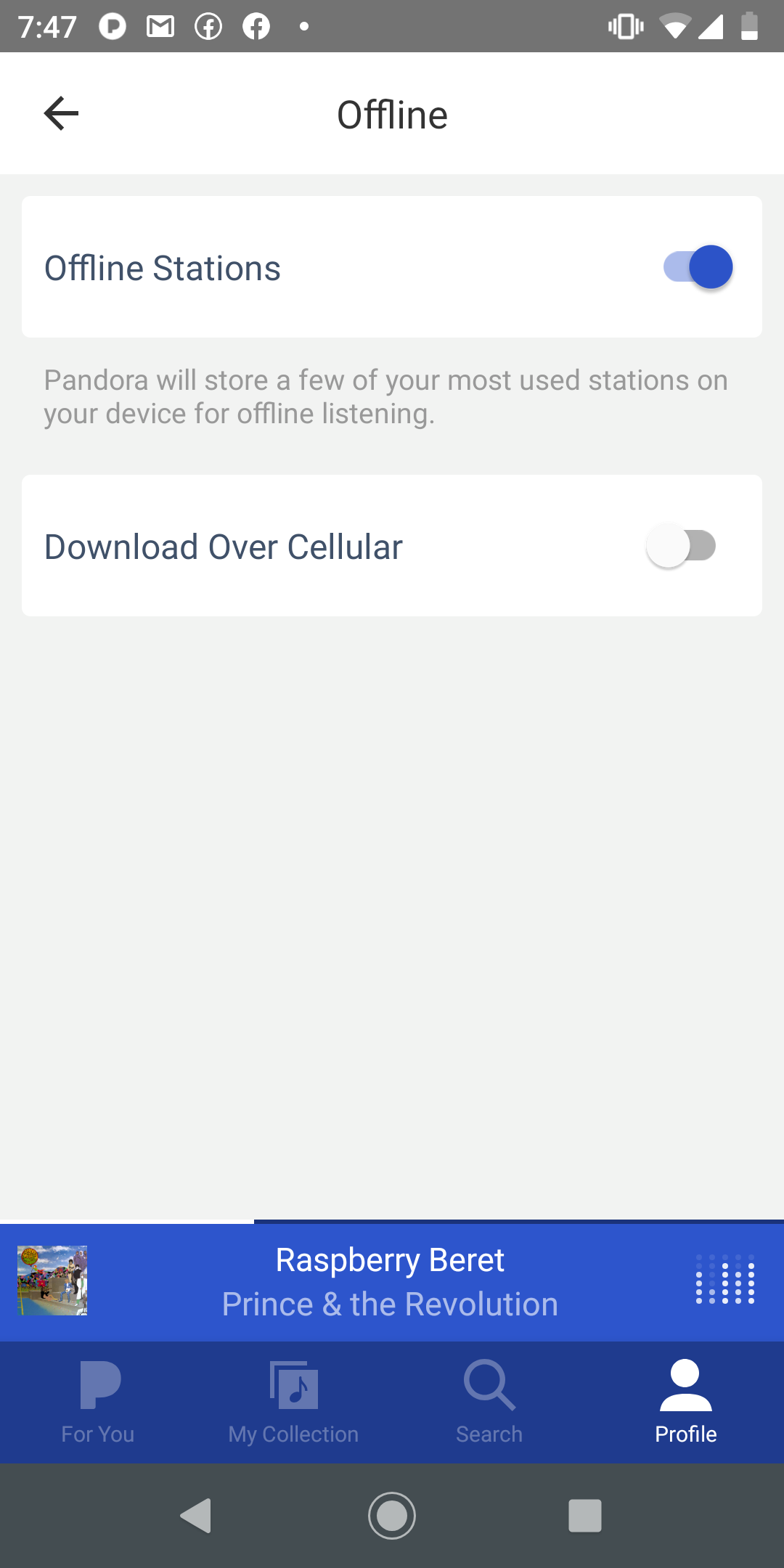 Solved Android Thumbprint Radio No Longer Available Pandora Community