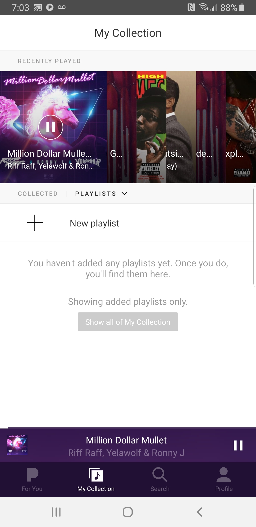 Solved Playlists missing from Collection Pandora Community