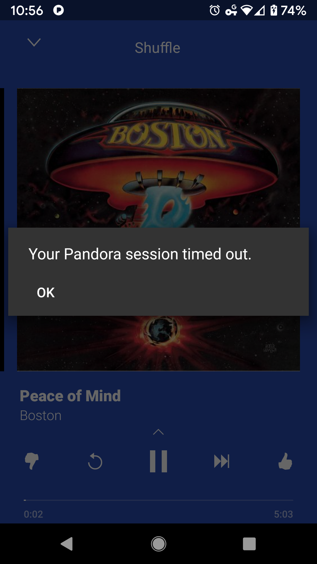 Solved Error Message "Your Pandora session timed out" Pandora Community