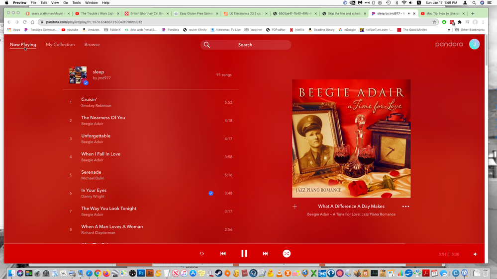 This is the second page showing my list of songs that I have to scroll through.