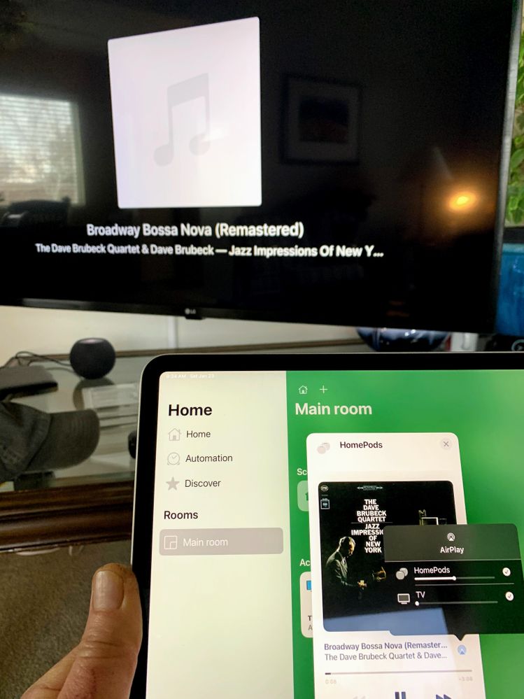 Pandora HomePod Service Audio, shared to TV, doesn't include "album art"