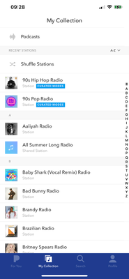 Free/Plus - My Collection View - click to enlarge