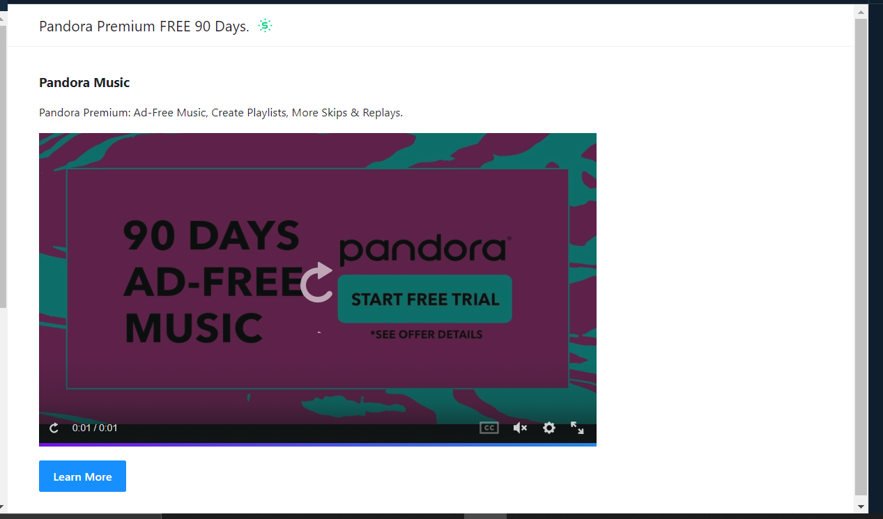 Solved 3 Months of Premium Free Offer Pandora Community