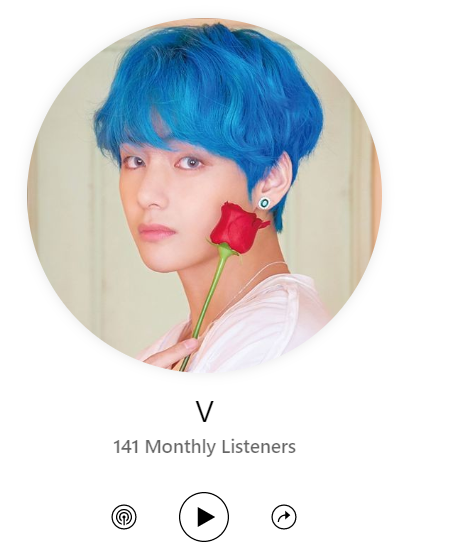 V (BTS) - Pandora profile.PNG